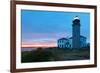 Beavertail Lighthouse Sunset, Rhode Island-George Oze-Framed Photographic Print