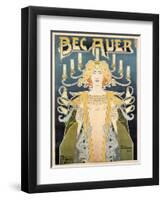 Bec Auer, 1896-Henri Privat-Livemont-Framed Premium Giclee Print