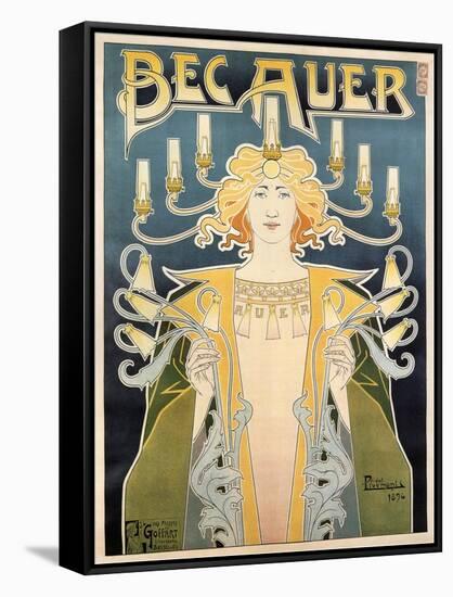 Bec Auer, 1896-Henri Privat-Livemont-Framed Stretched Canvas