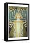 Becauer Lamps-Alphonse Mucha-Framed Stretched Canvas