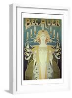 Becauer Lamps-Alphonse Mucha-Framed Art Print