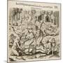 Because the Spanish Thirst for Gold, the Indians Pour Liquid Gold into Them-Theodor de Bry-Mounted Giclee Print