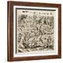 Because the Spanish Thirst for Gold, the Indians Pour Liquid Gold into Them-Theodor de Bry-Framed Giclee Print