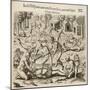 Because the Spanish Thirst for Gold, the Indians Pour Liquid Gold into Them-Theodor de Bry-Mounted Giclee Print