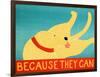 Because They Can Yellow-Stephen Huneck-Framed Giclee Print