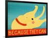 Because They Can Yellow-Stephen Huneck-Framed Giclee Print