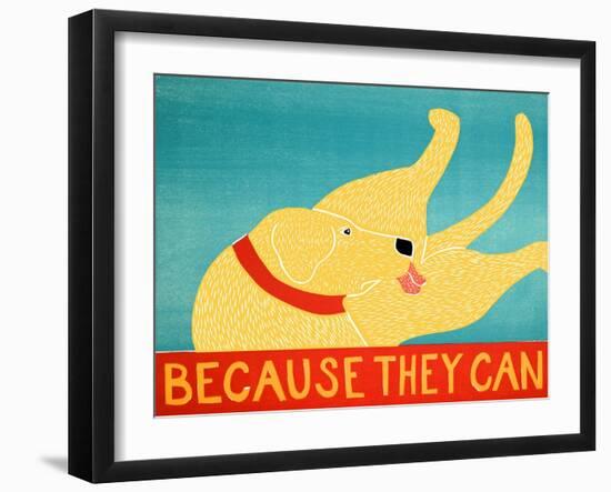 Because They Can Yellow-Stephen Huneck-Framed Giclee Print