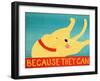 Because They Can Yellow-Stephen Huneck-Framed Giclee Print