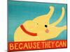 Because They Can Yellow-Stephen Huneck-Mounted Giclee Print