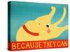 Because They Can Yellow-Stephen Huneck-Stretched Canvas