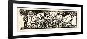 Becfola in Her Chariot from 'The Wooing of Becfola' in 'Irish Fairy Tales'see Desc-Arthur Rackham-Framed Giclee Print