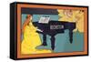 Bechstein - Hark the Angels-Louis John Rhead-Framed Stretched Canvas