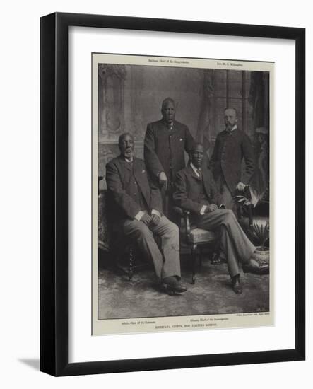 Bechuana Chiefs, Now Visiting London-null-Framed Giclee Print