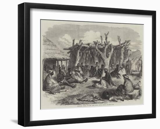 Bechuana Kraal, on the Vaal River, South Africa-null-Framed Giclee Print