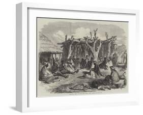 Bechuana Kraal, on the Vaal River, South Africa-null-Framed Giclee Print