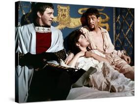 BECKET, 1964 directed by PETER GLENVILLE Richard Burton and Peter O'Toole (photo)-null-Stretched Canvas