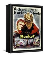 Becket, from Left, Richard Burton, Peter O'Toole, 1964-null-Framed Stretched Canvas