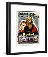 Becket, from Left, Richard Burton, Peter O'Toole, 1964-null-Framed Art Print