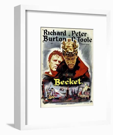 Becket, from Left, Richard Burton, Peter O'Toole, 1964-null-Framed Art Print