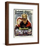 Becket, from Left, Richard Burton, Peter O'Toole, 1964-null-Framed Art Print