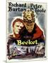 Becket, from Left, Richard Burton, Peter O'Toole, 1964-null-Mounted Art Print