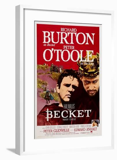 Becket, Richard Burton, Peter O'Toole, 1964-null-Framed Art Print