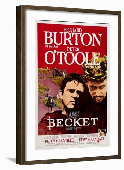Becket, Richard Burton, Peter O'Toole, 1964-null-Framed Art Print