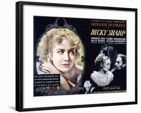 Becky Sharp, Miriam Hopkins, Cedric Hardwicke, 1935-null-Framed Photo