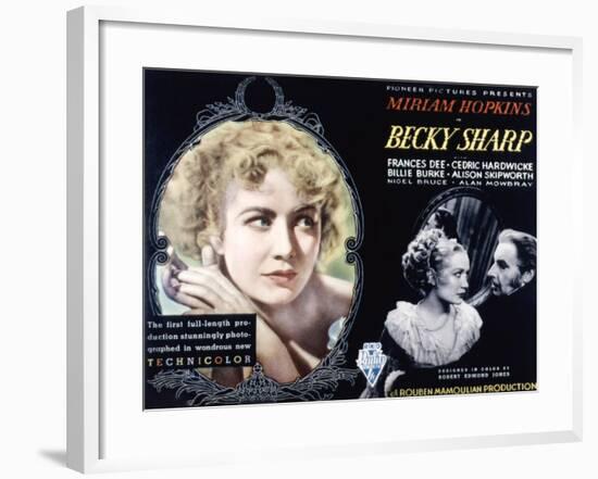 Becky Sharp, Miriam Hopkins, Cedric Hardwicke, 1935-null-Framed Photo