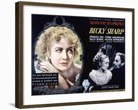 Becky Sharp, Miriam Hopkins, Cedric Hardwicke, 1935-null-Framed Photo