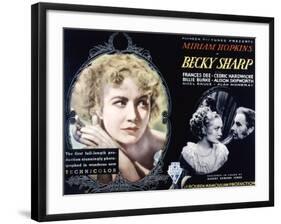 Becky Sharp, Miriam Hopkins, Cedric Hardwicke, 1935-null-Framed Photo