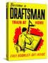 Become A Draftsman-Train At Home-null-Stretched Canvas