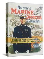 Become a Marine Officer Candidate Poster-Arthur N. Edrop-Stretched Canvas