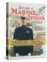 Become a Marine Officer Candidate Poster-Arthur N. Edrop-Stretched Canvas