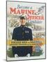 Become a Marine Officer Candidate Poster-Arthur N. Edrop-Mounted Premium Giclee Print