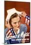Become a Nurse Your Country Needs You WWII War Propaganda Art Print Poster-null-Mounted Poster