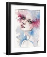 Becoming (Portrait Of Lady)-Sillier than Sally-Framed Art Print