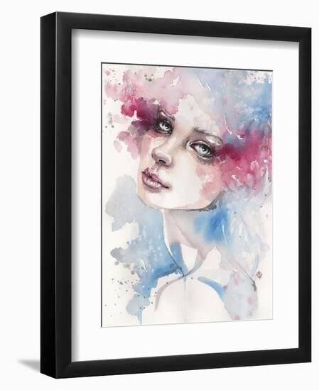 Becoming (Portrait Of Lady)-Sillier than Sally-Framed Art Print