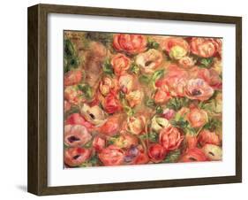 Bed of Anemones, 1901-Pierre-Auguste Renoir-Framed Giclee Print