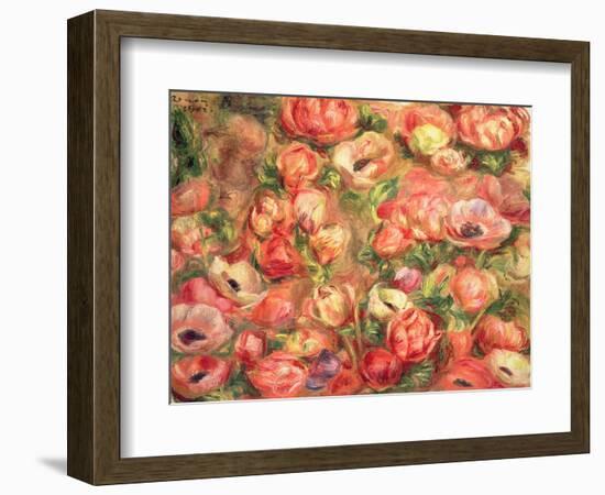 Bed of Anemones, 1901-Pierre-Auguste Renoir-Framed Giclee Print