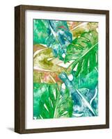 Bed of Leaves I-Nola James-Framed Art Print