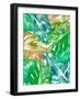 Bed of Leaves I-Nola James-Framed Art Print