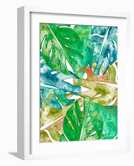 Bed of Leaves II-Nola James-Framed Art Print