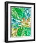 Bed of Leaves II-Nola James-Framed Art Print