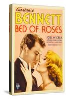 BED OF ROSES, from left: Joel McCrea, Constance Bennett on midget window card, 1933.-null-Stretched Canvas