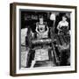 Bed Press Machine That Makes Paper Money.Chase Bank Collection of Moneys of the World-Myron Davis-Framed Photographic Print