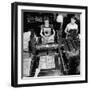 Bed Press Machine That Makes Paper Money.Chase Bank Collection of Moneys of the World-Myron Davis-Framed Photographic Print