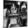 Bed Press Machine That Makes Paper Money.Chase Bank Collection of Moneys of the World-Myron Davis-Mounted Photographic Print