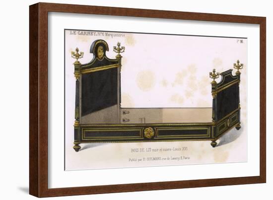 Bed, Style Louis 16-E Langfeldt-Framed Art Print