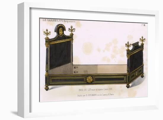 Bed, Style Louis 16-E Langfeldt-Framed Art Print